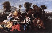 Nicolas Poussin Finding of Moses oil painting on canvas